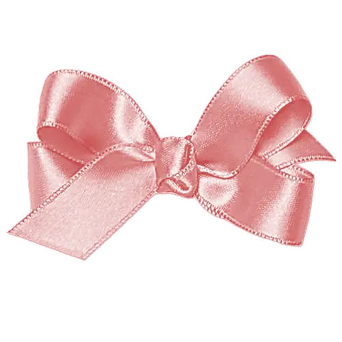 Shiny Pink Satin Bow Ribbon