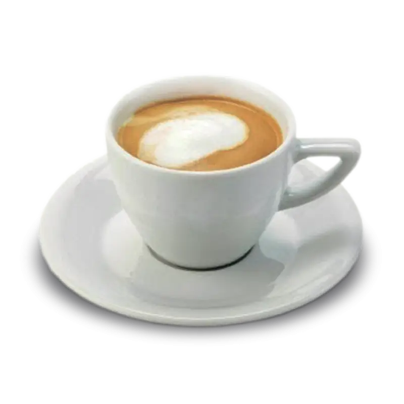 Coffee Cup on White Saucer