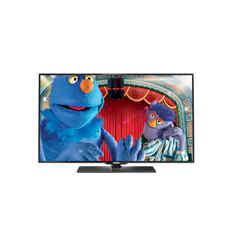 Television Displaying Cartoon Characters