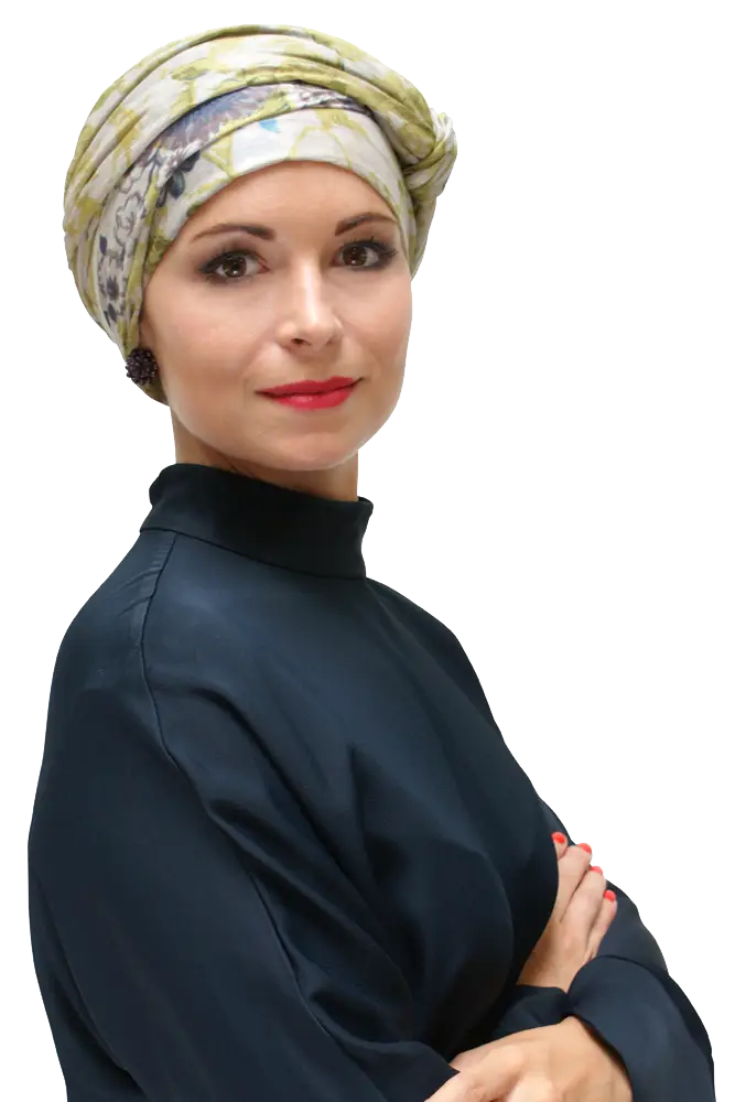 Elegant Woman in Headscarf