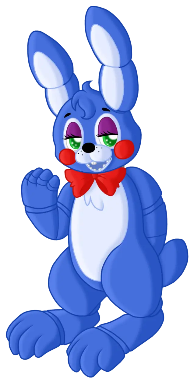 Blue Bunny Cartoon with Playful Expressions