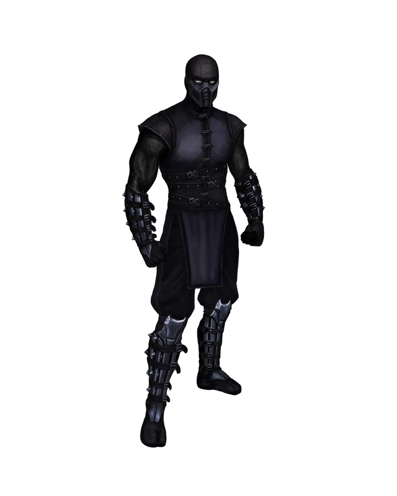 Black Armored Character Illustration for Action Theme