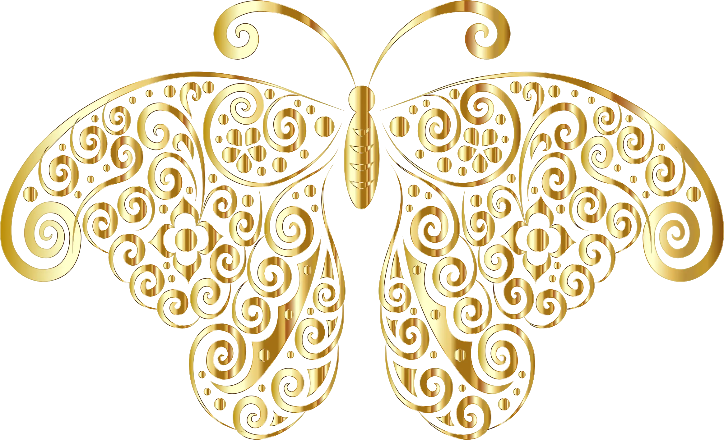 Golden Decorative Butterfly
