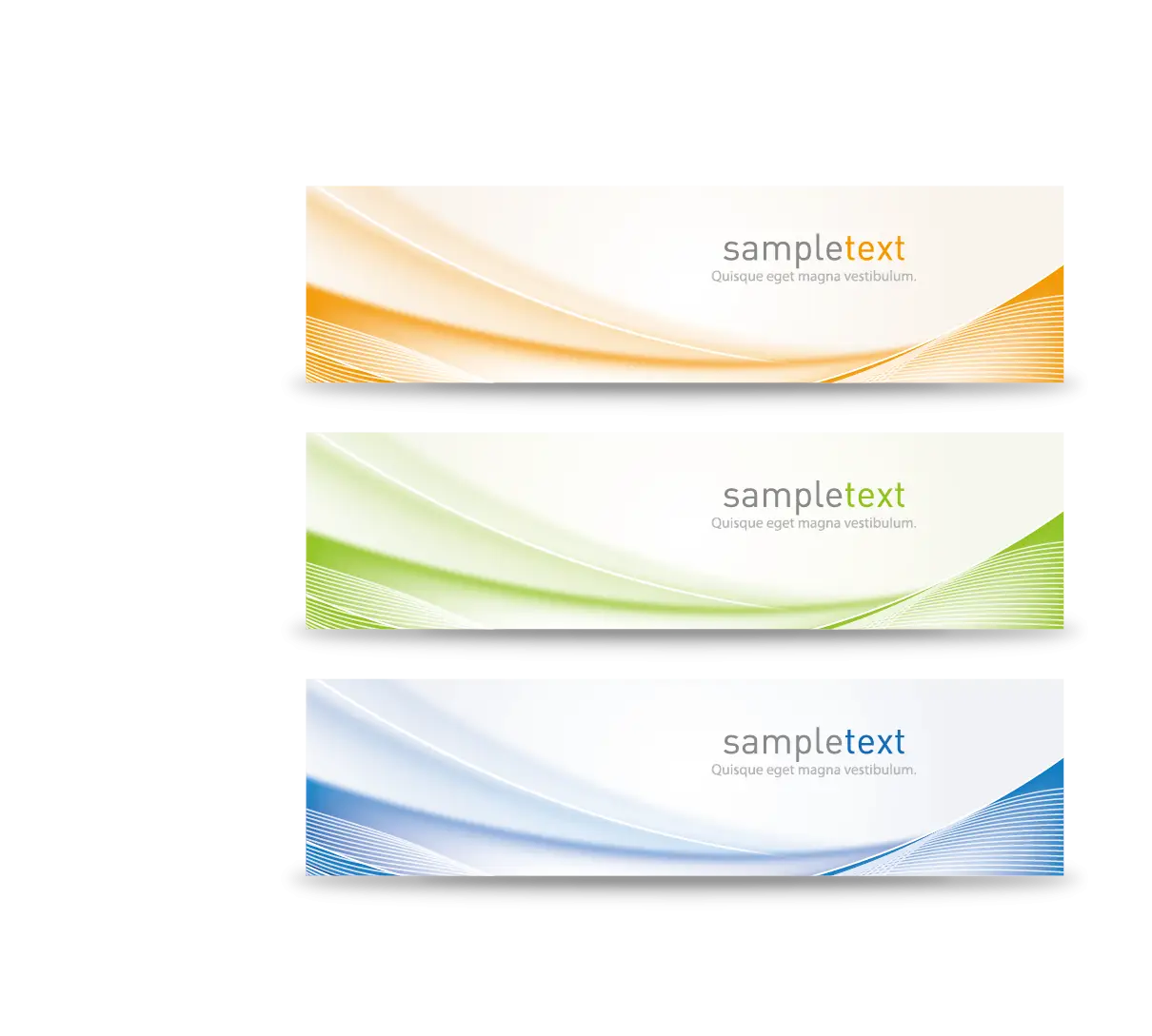 Modern Colorful Wave Banners