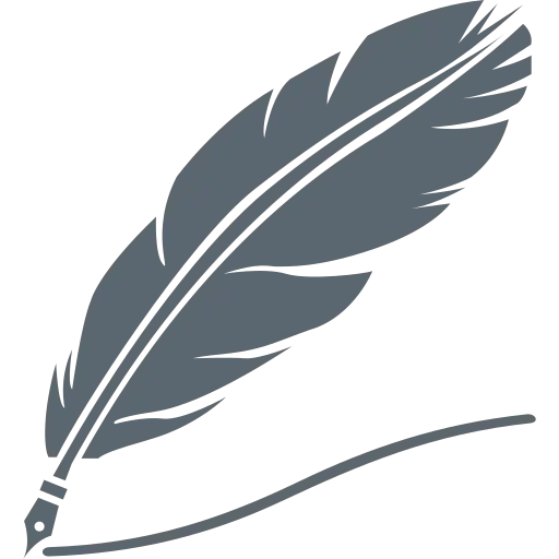 Classic Quill Pen Silhouette