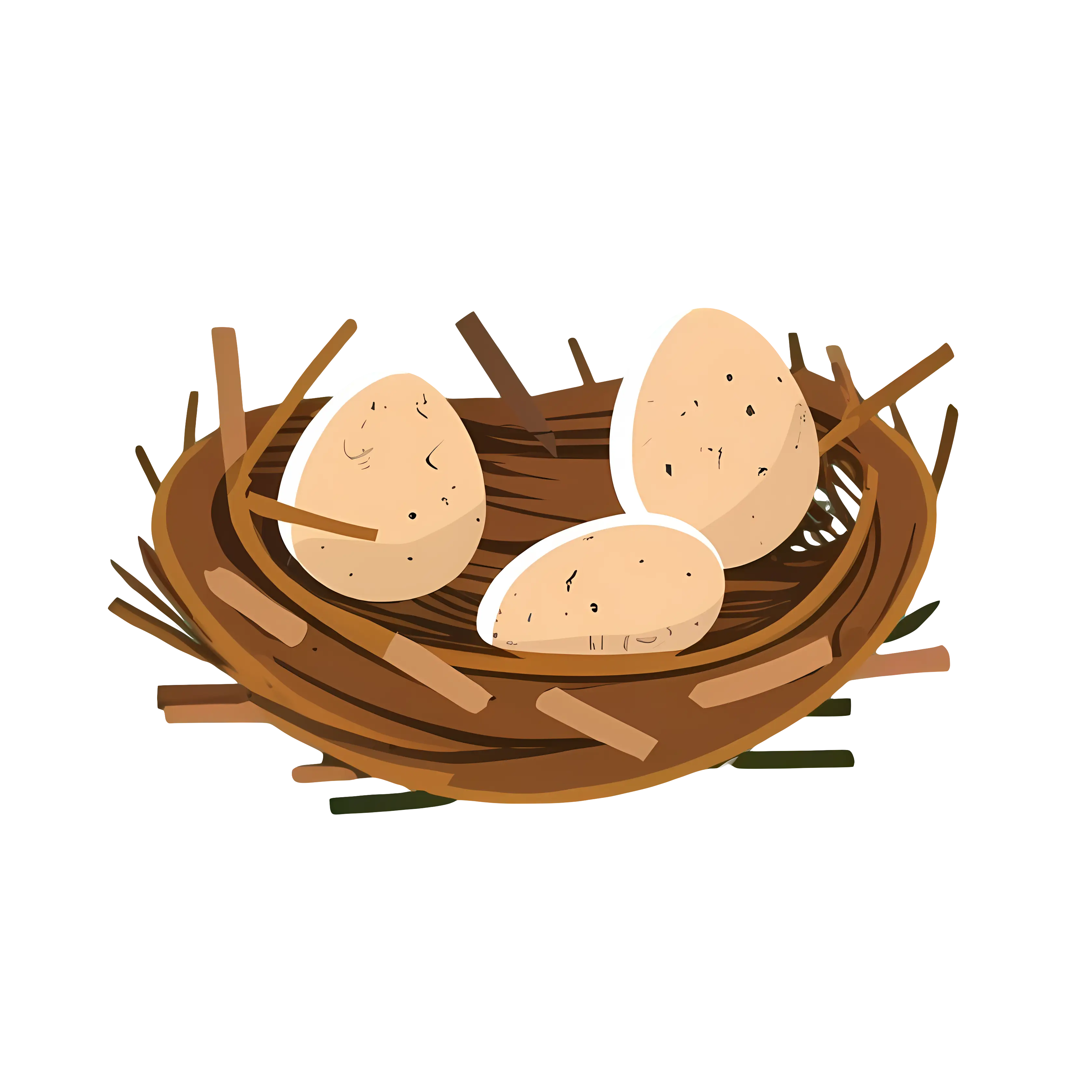Bird Nest with Eggs