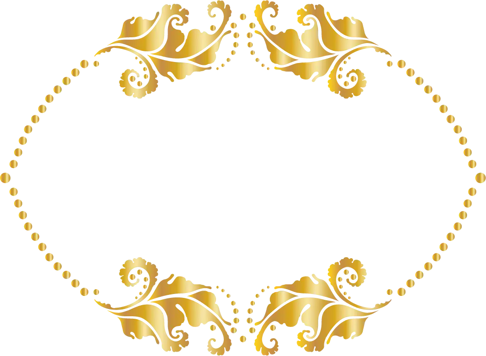 Golden Ornate Frame for Decorative Use