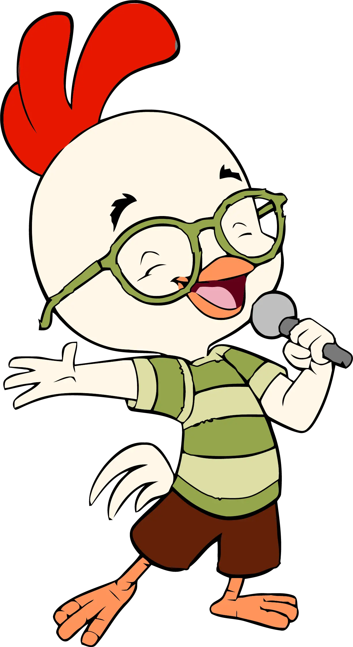 Singing Chicken Illustration