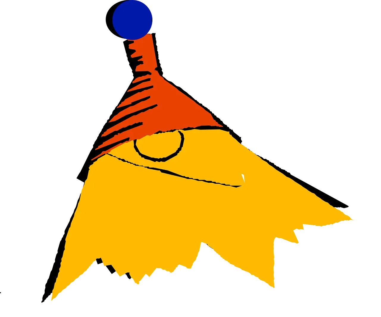 Colorful Cartoon Party Hat for Celebrations