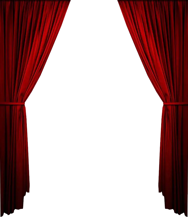 Elegant Red Curtains for Theater