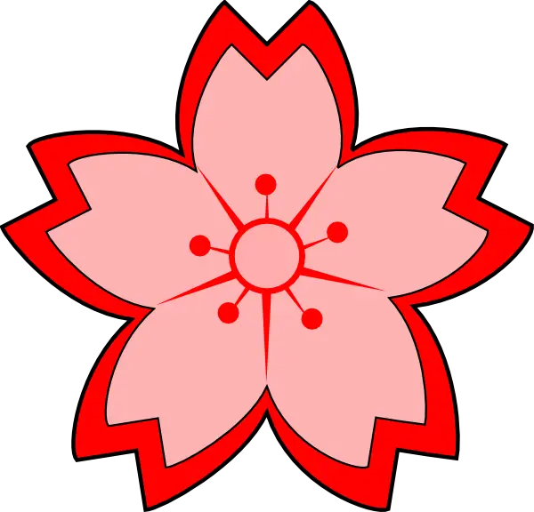 Pink Cherry Blossom Symbol