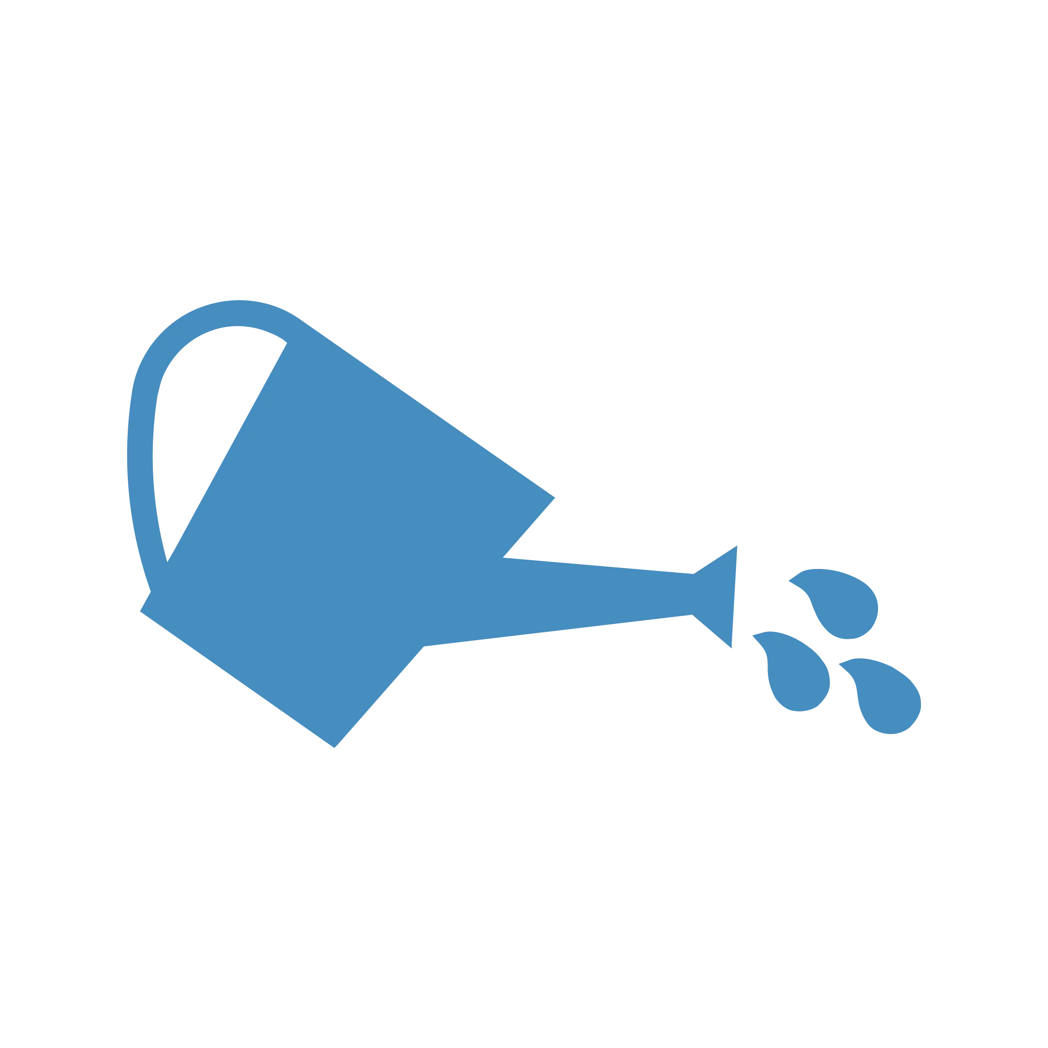 Blue Watering Can for Gardening