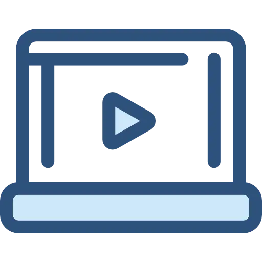 Media Playback Icon on Computer Screen