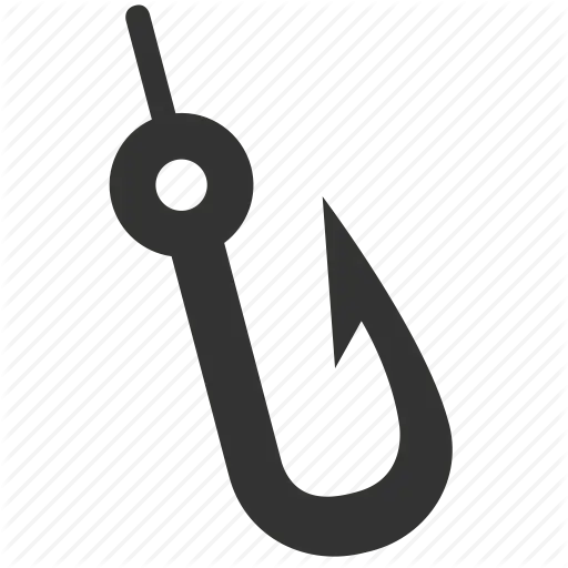 Simple Fishing Hook Icon