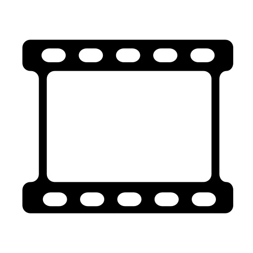 Black Film Strip Icon