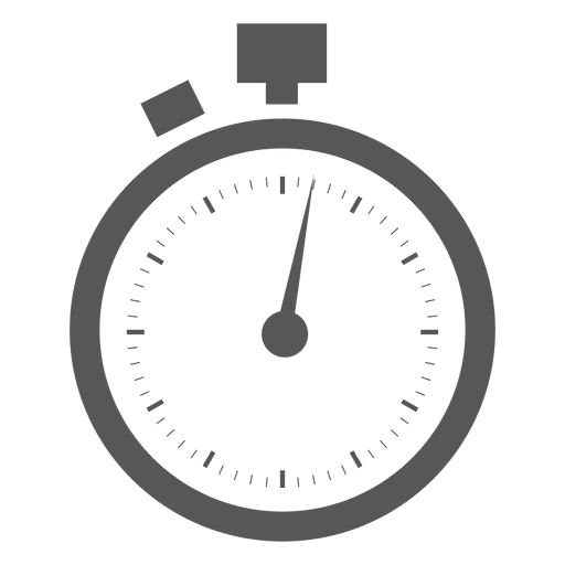 Gray Stopwatch Icon Illustration for Time Tracking
