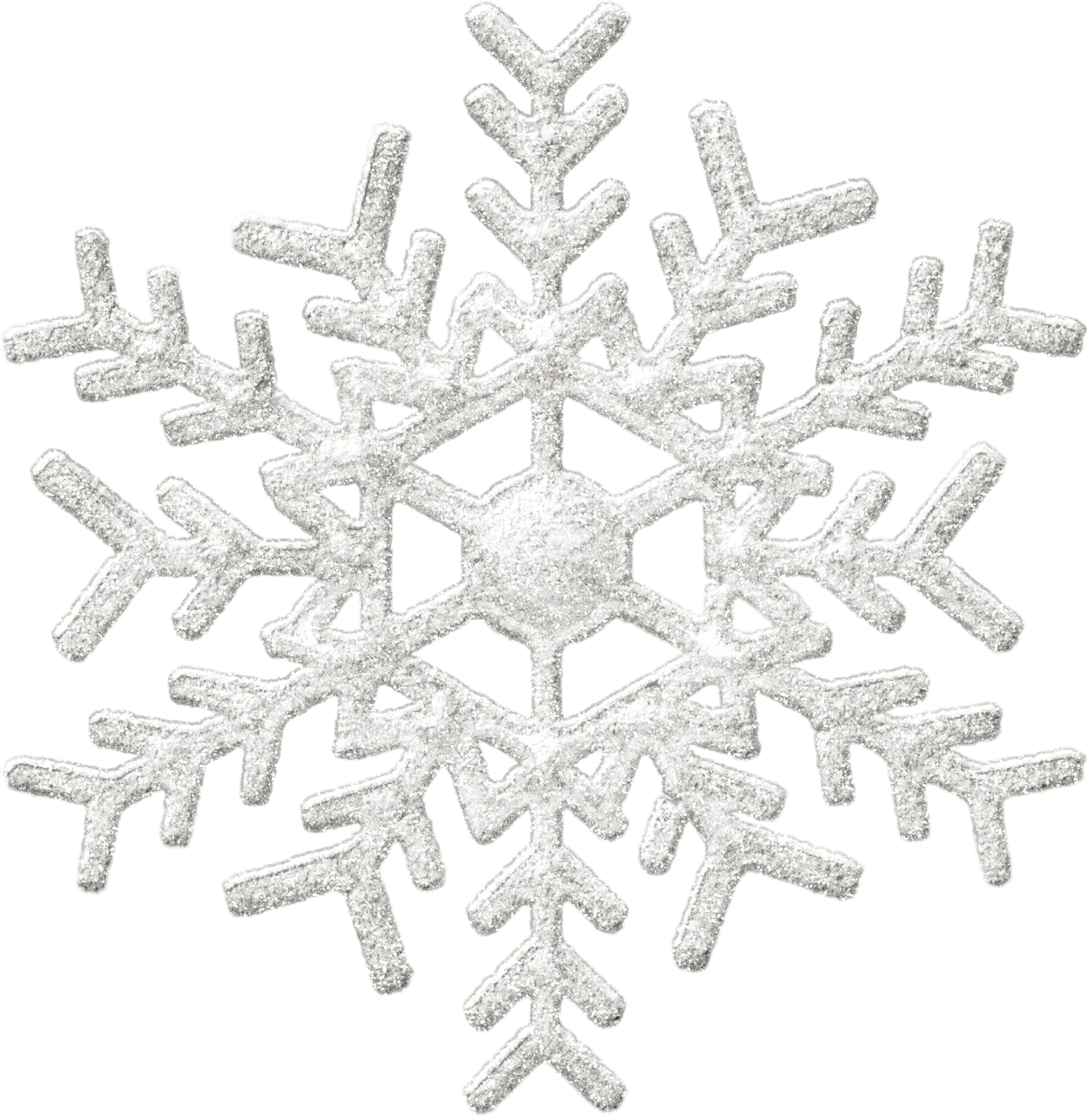 Silver Snowflake Decoration