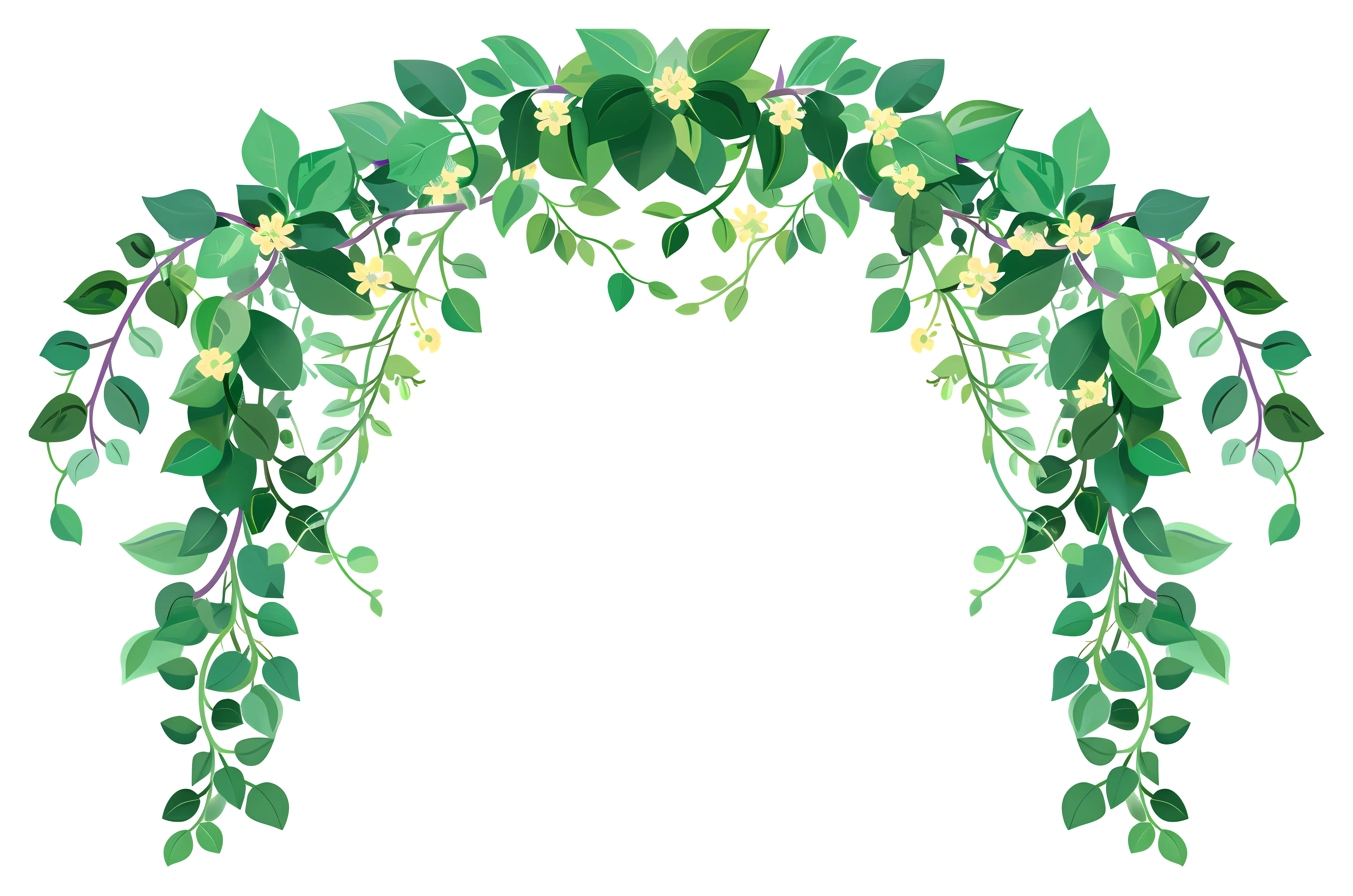 Green Floral Arch Decoration