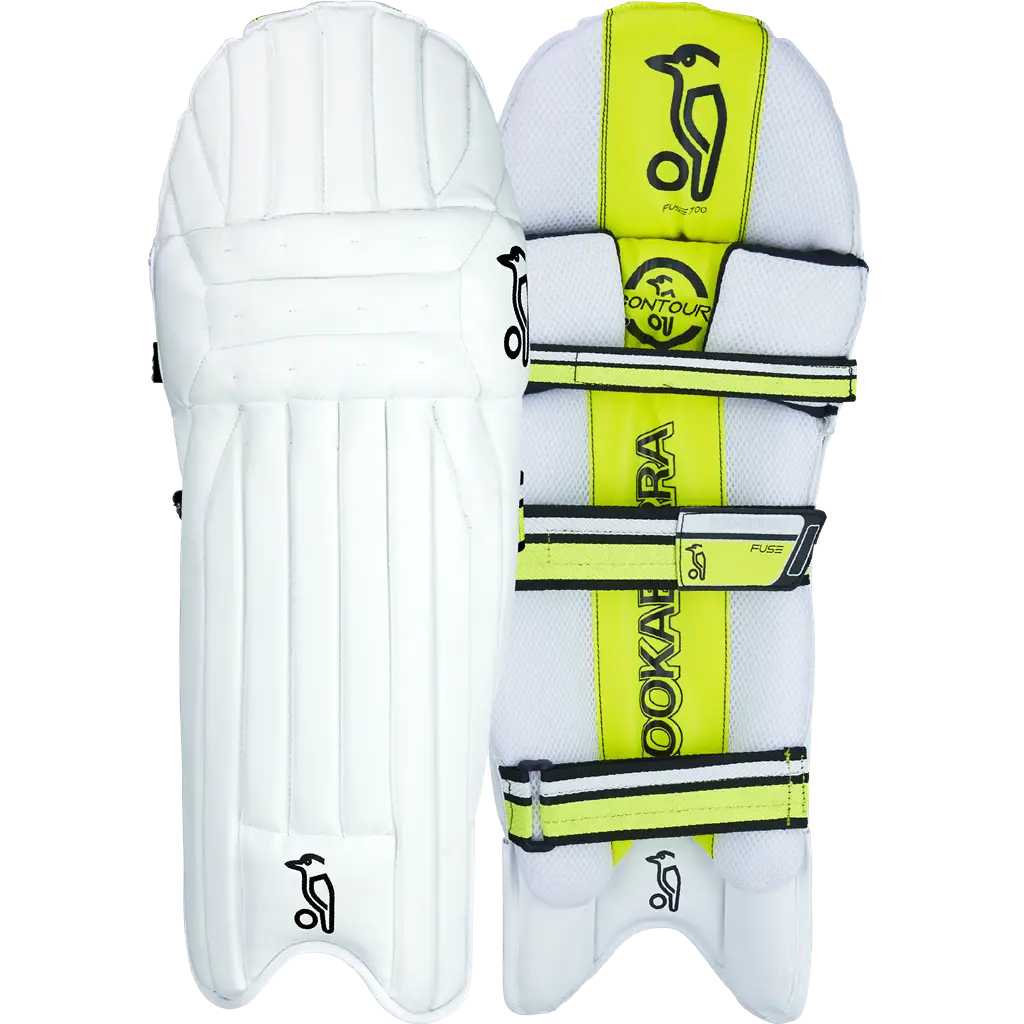 White and Yellow Cricket Pads