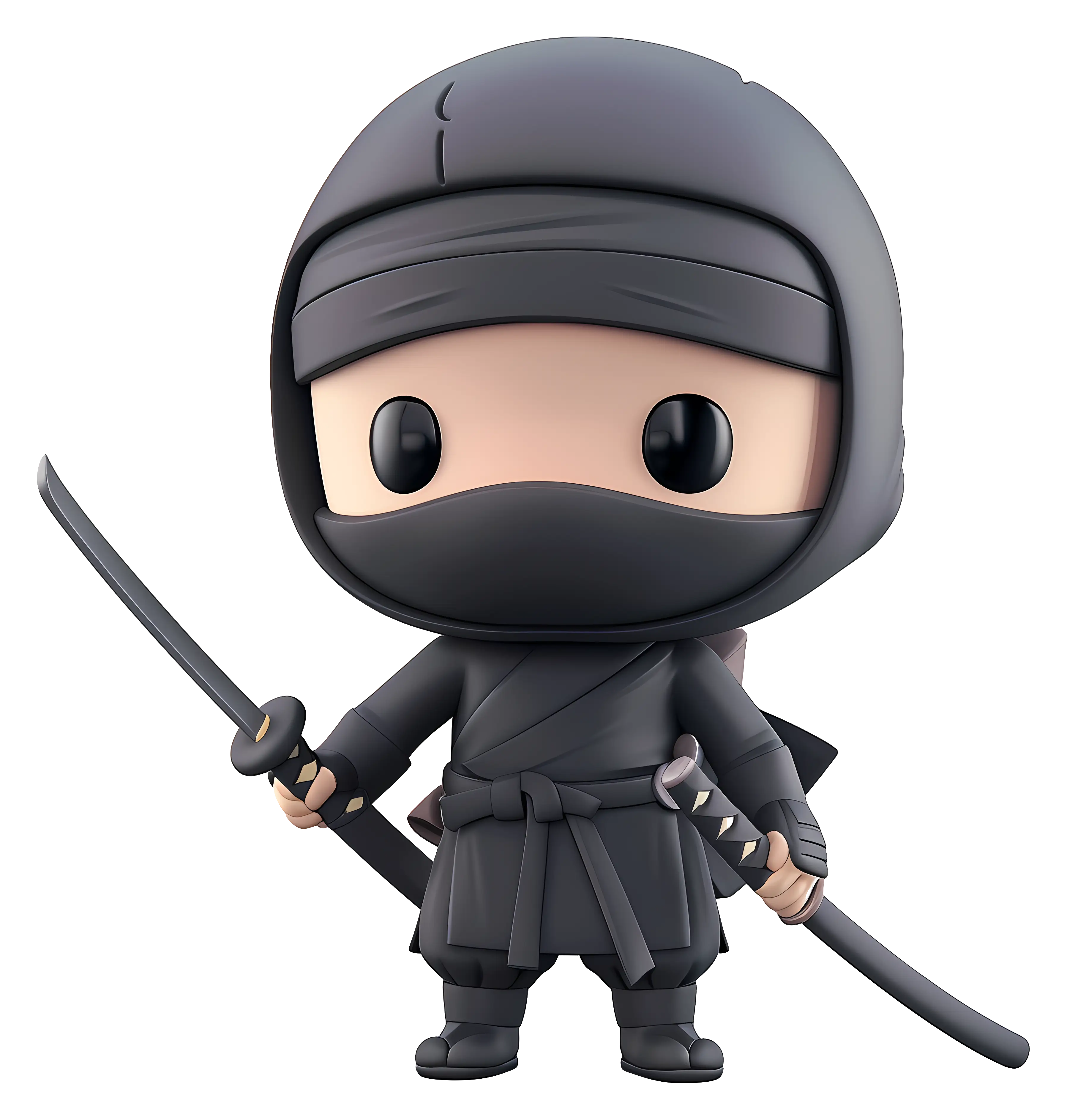 Adorable Ninja Cartoon Character