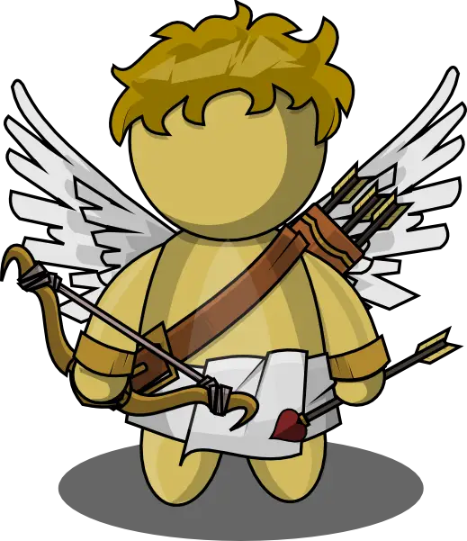 Cute Cupid with Bow and Arrows