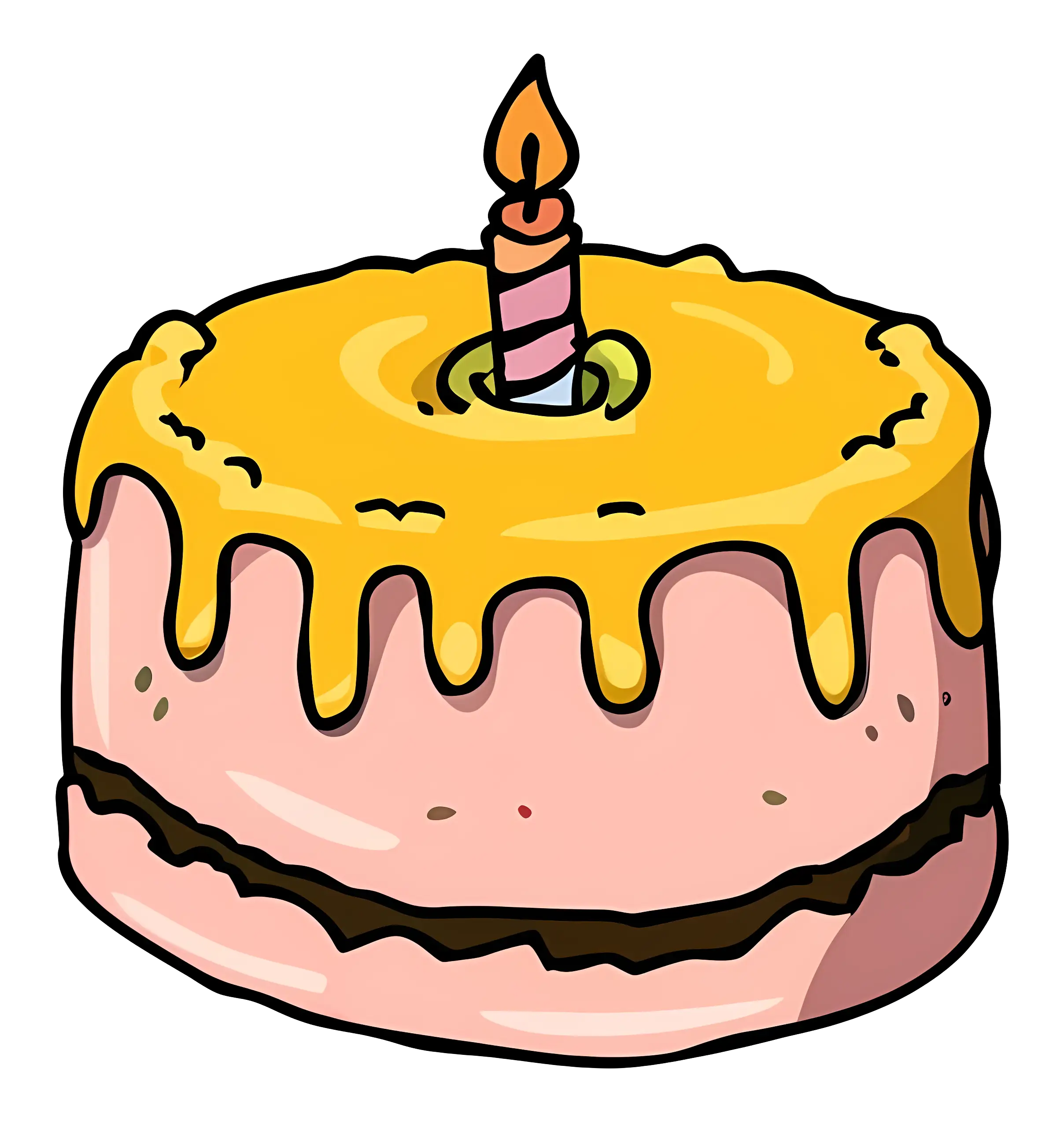 Birthday Cake with Candle