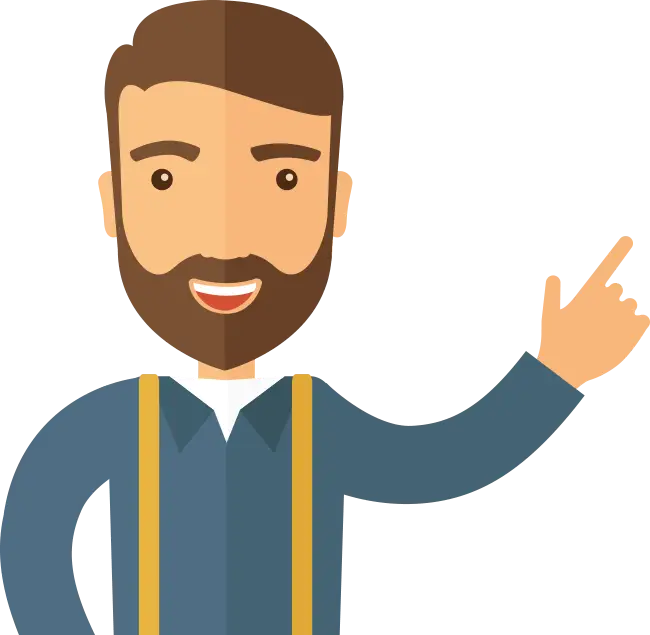 Cartoon Man Pointing
