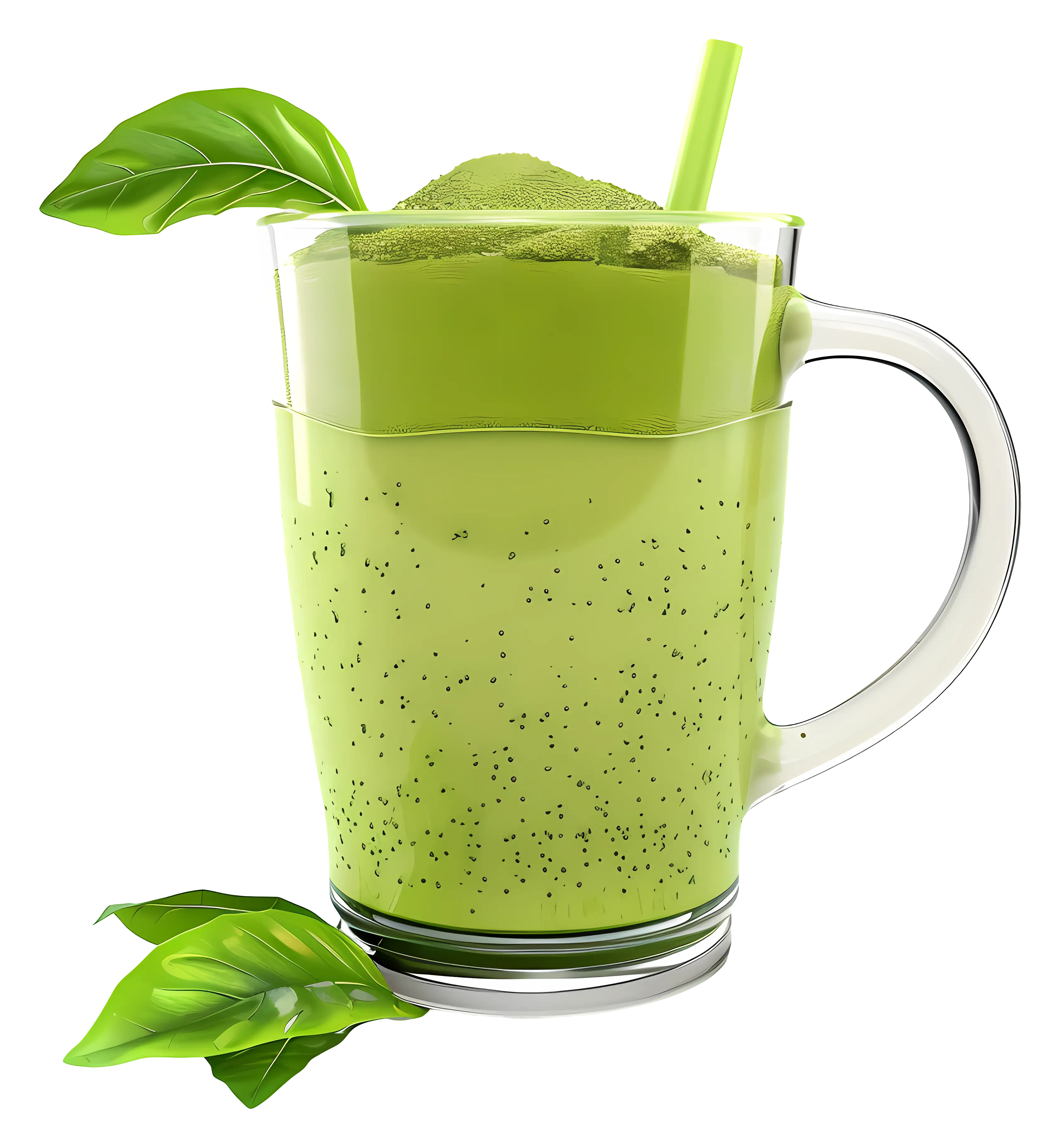 Fresh Green Smoothie in a Glass