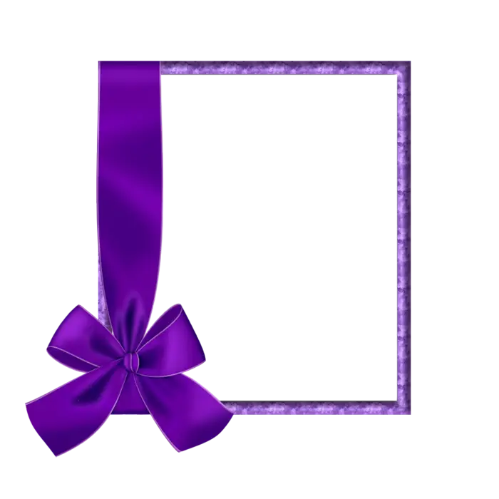 Purple Bow Frame Design