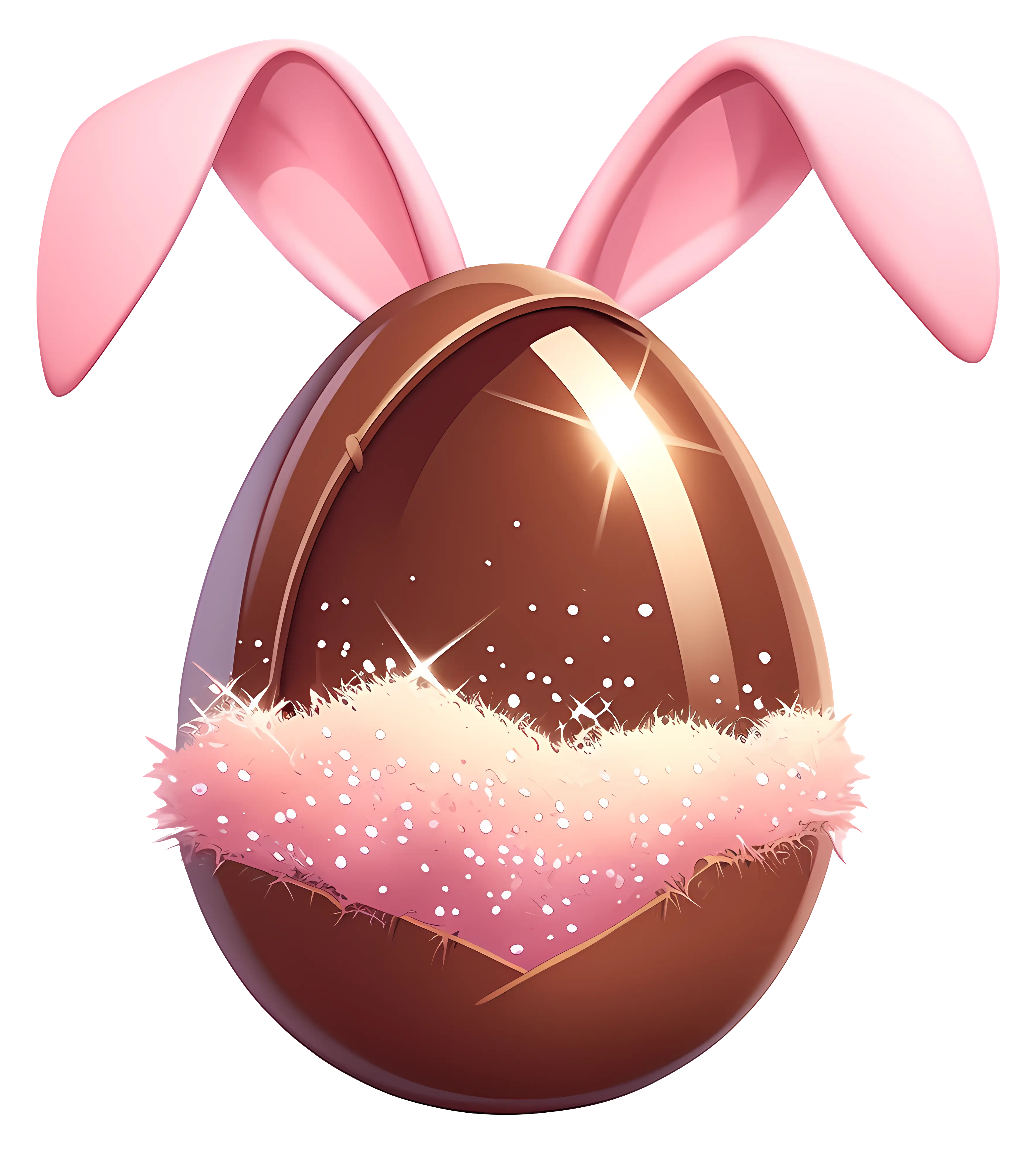 Easter Chocolate Egg with Bunny Ears