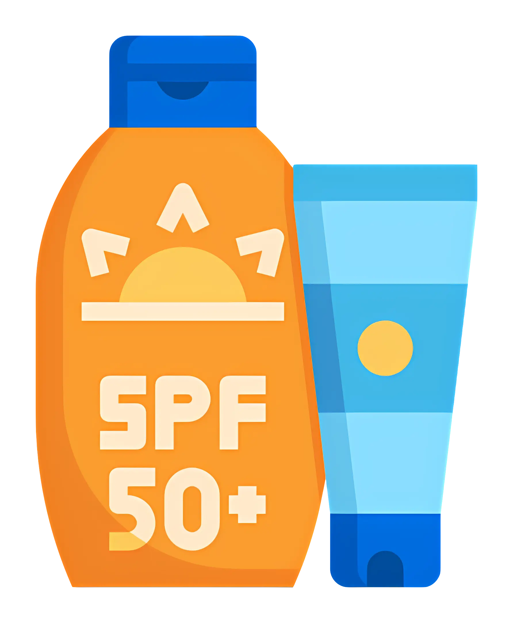 SPF 50+ Sunscreen Bottles