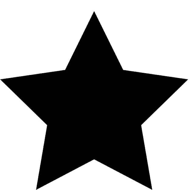 Black Star Silhouette Design