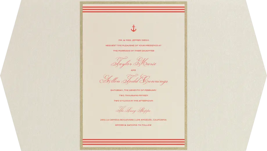 Elegant Wedding Invitation Card