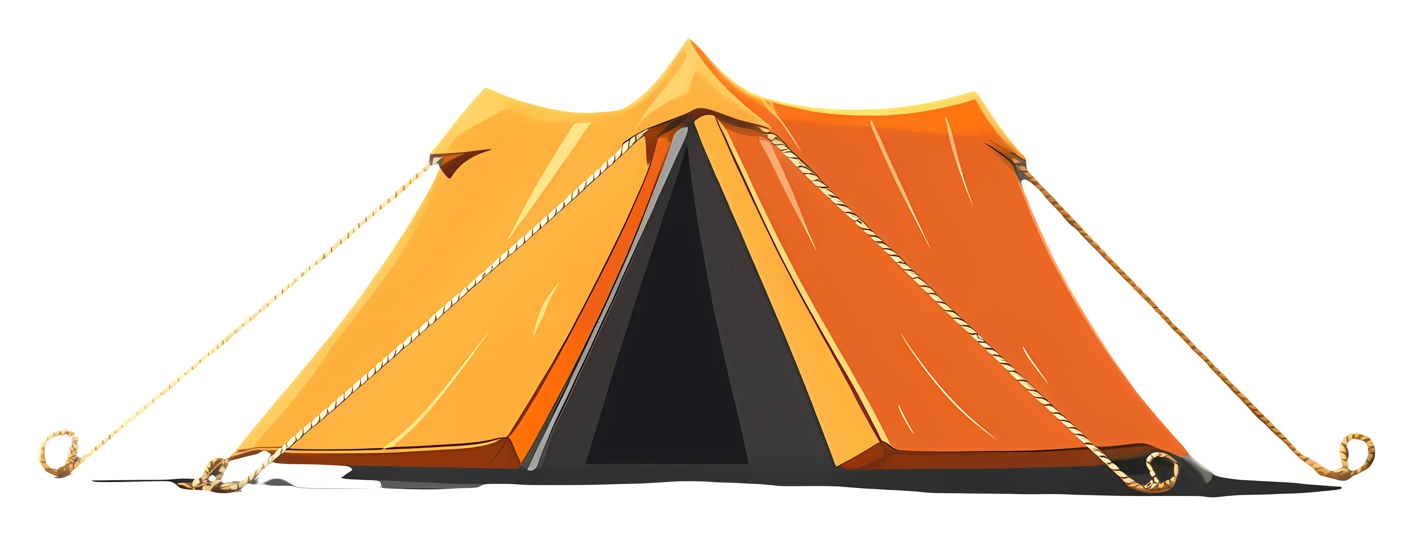 Bright Orange Camping Tent
