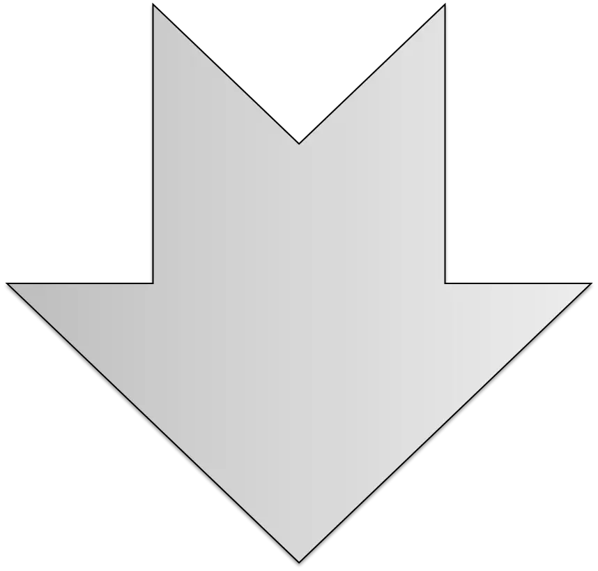 Downward Arrow in Gray Fill