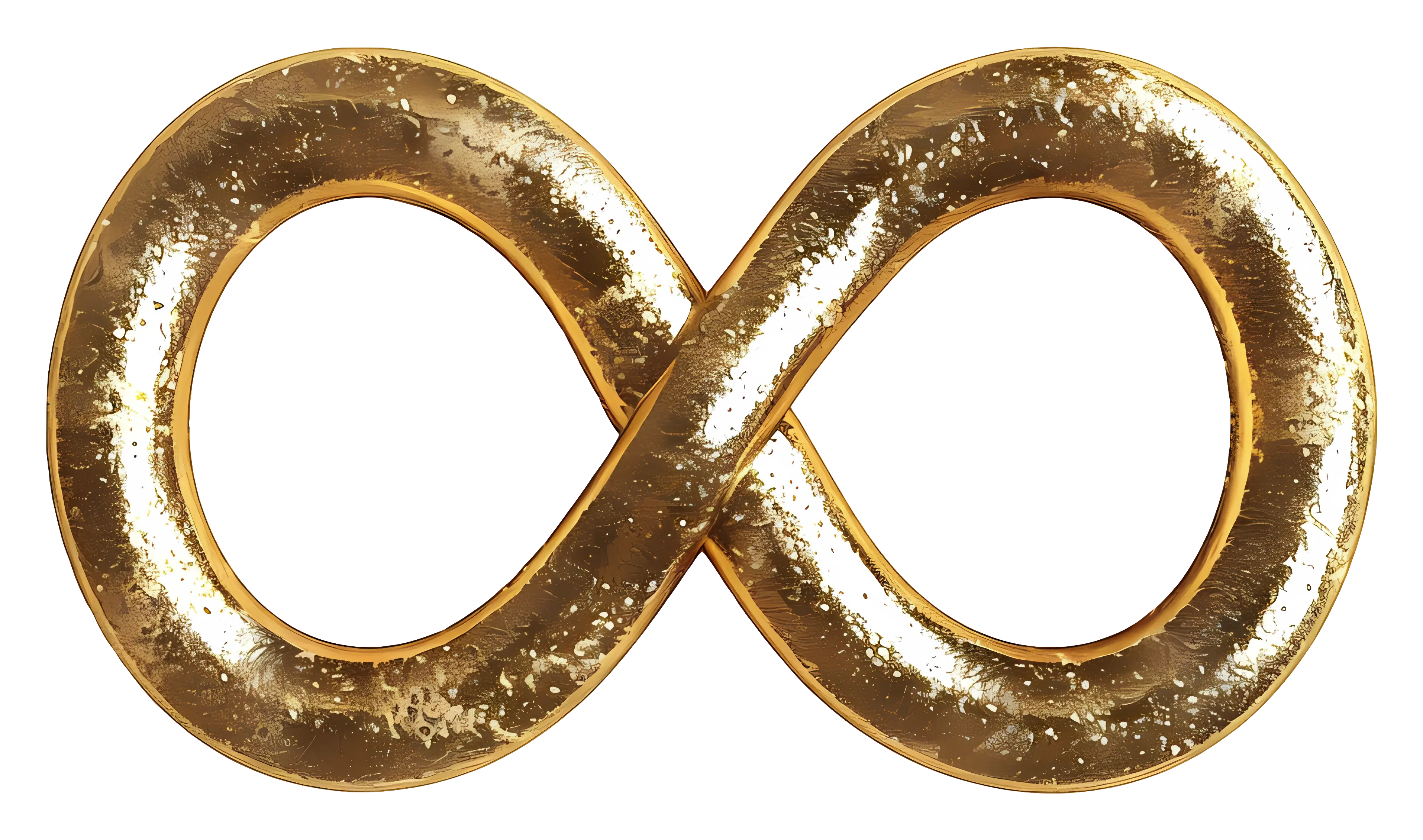 Golden Infinity Symbol Illustration