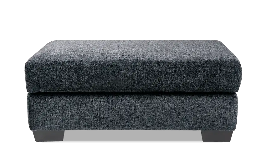 Comfortable Gray Ottoman