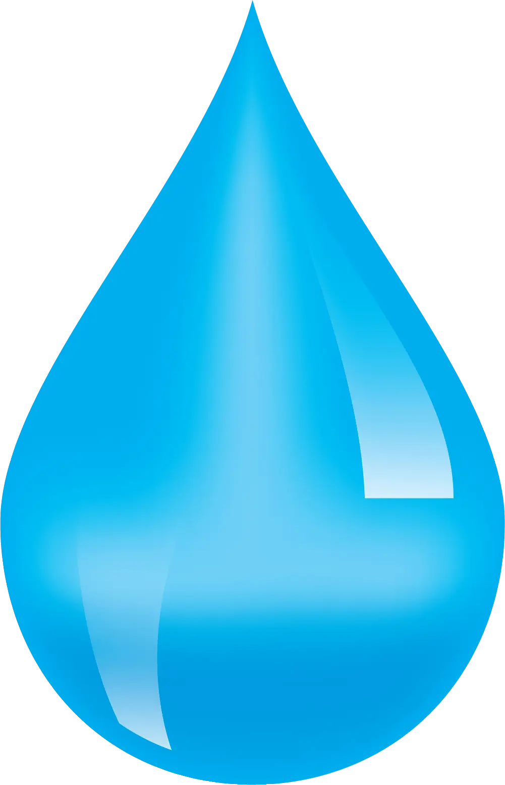 Blue Water Drop Symbol
