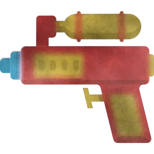 Colorful Water Gun Illustration for Summer Fun