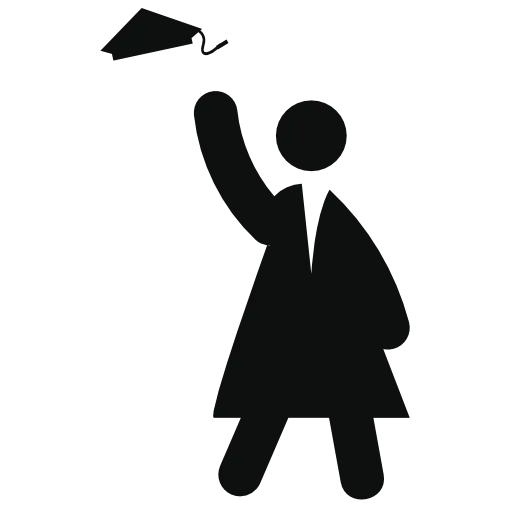 Graduate Silhouette Throwing Cap