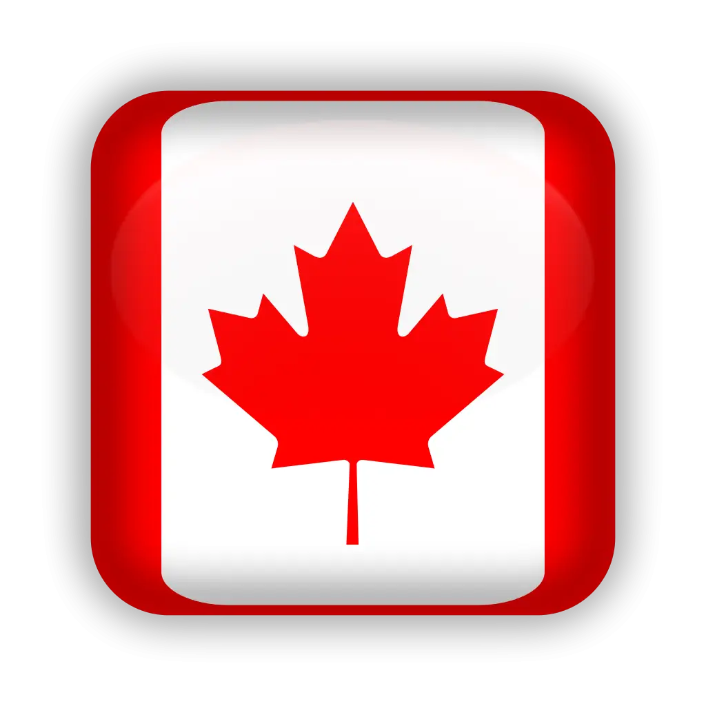Iconic Canada Flag with Red Maple Leaf