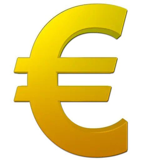 Golden Euro Symbol for Financial Concept