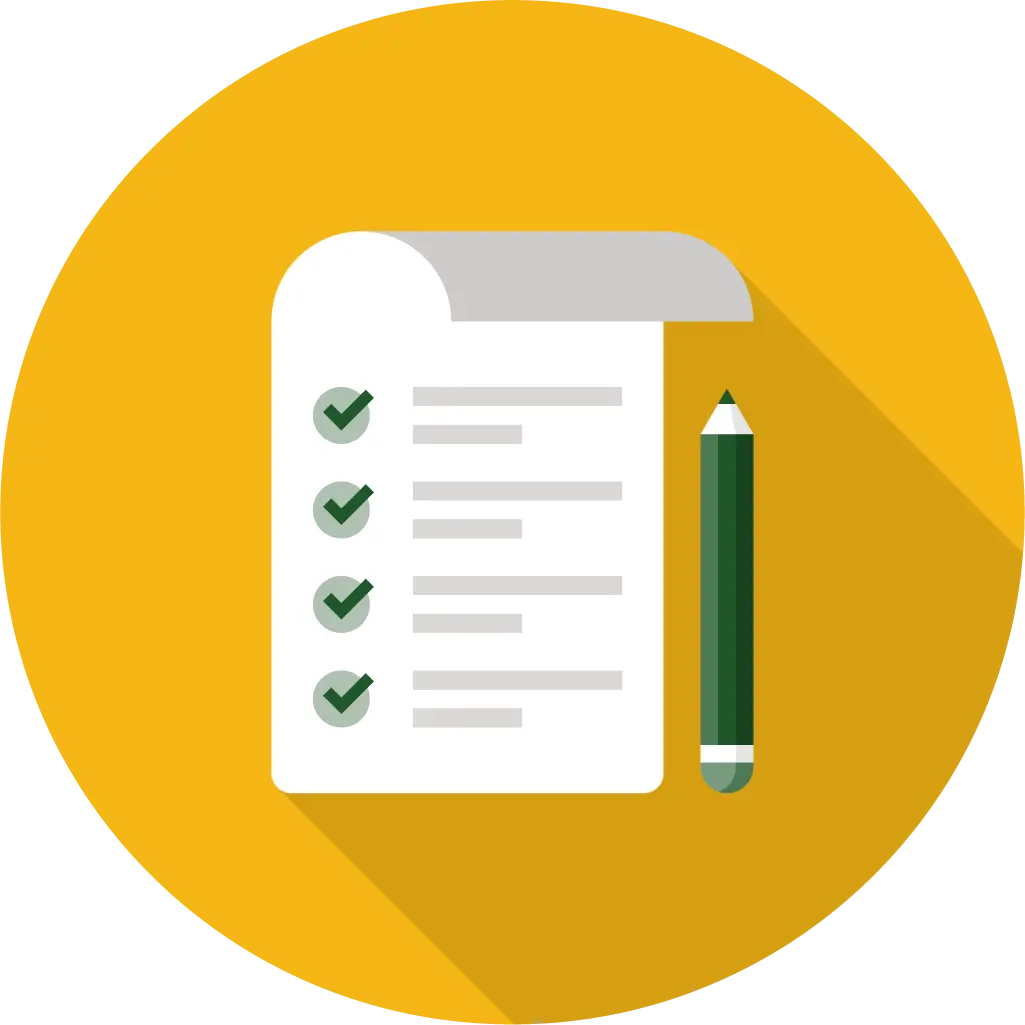 Task Checklist Icon with Pencil