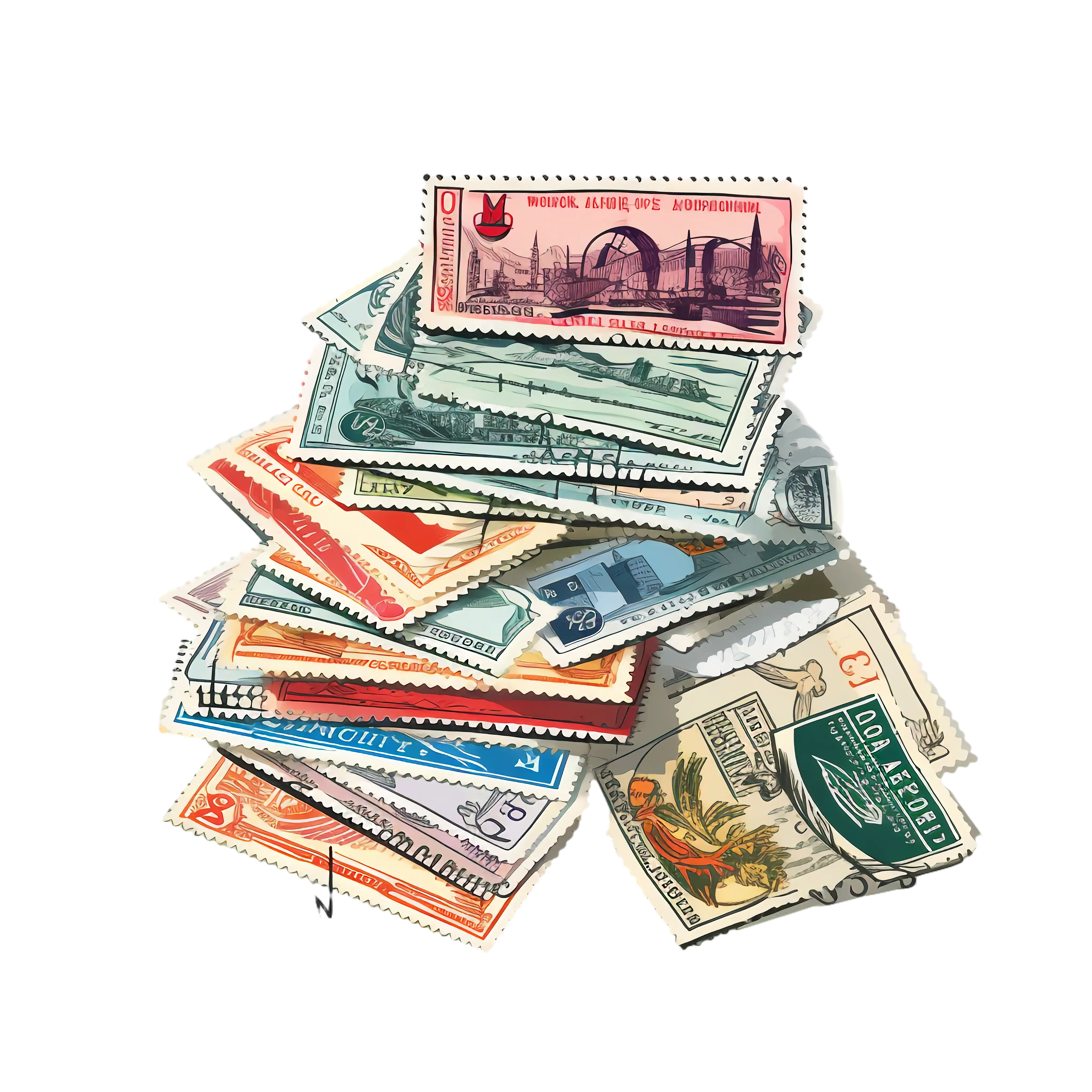 Collection of Vintage Postage Stamps