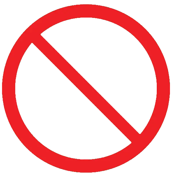 Red Prohibited Sign Icon