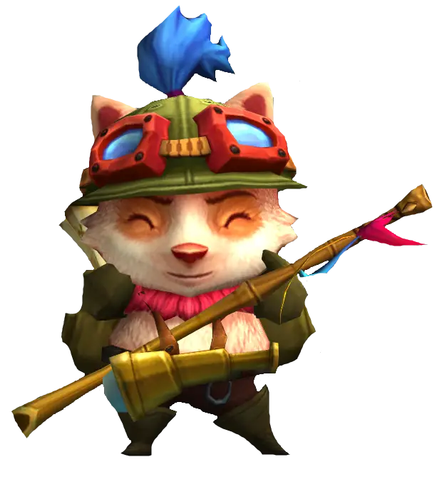 Cute Character with Goggles and Weapon