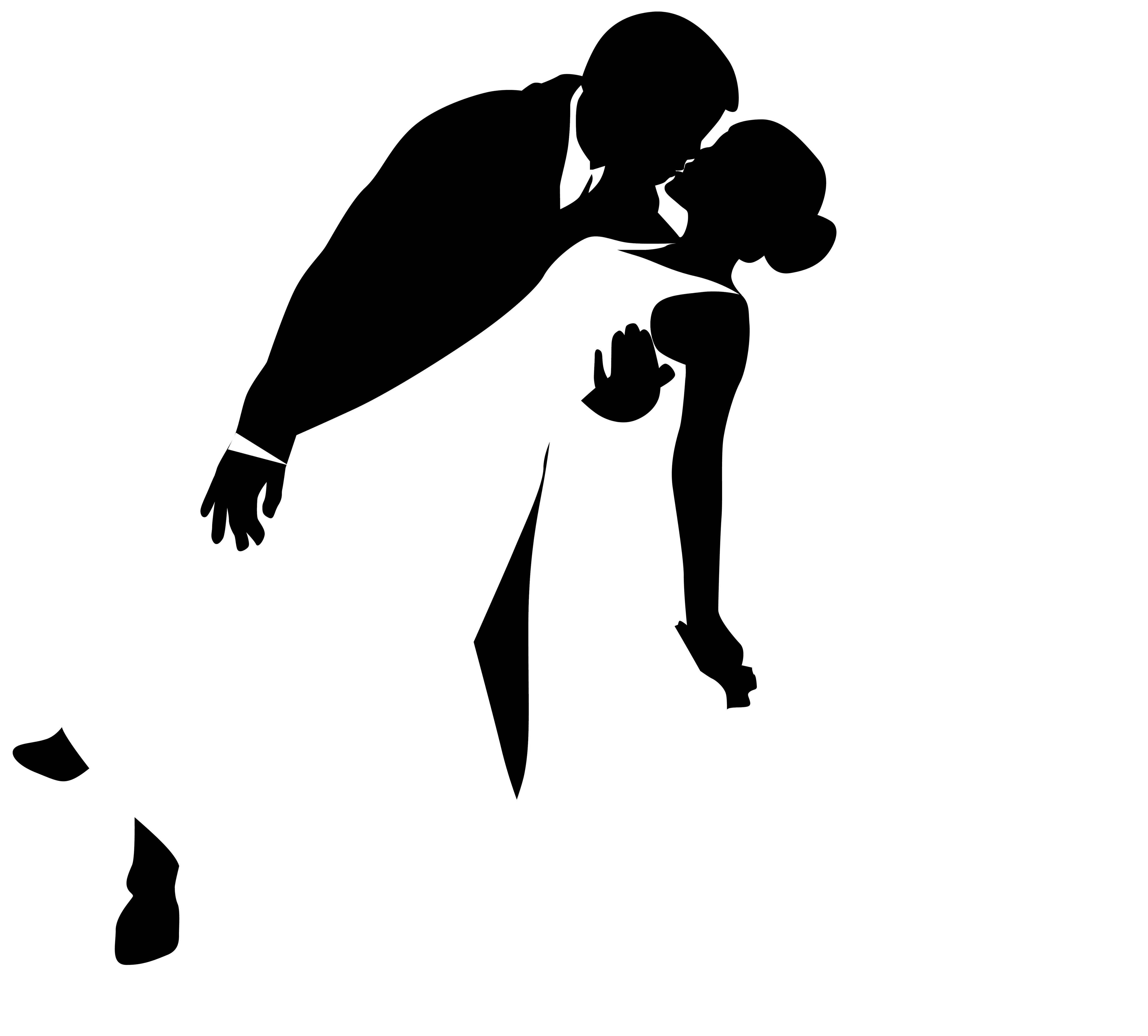 Romantic Wedding Dance Silhouette