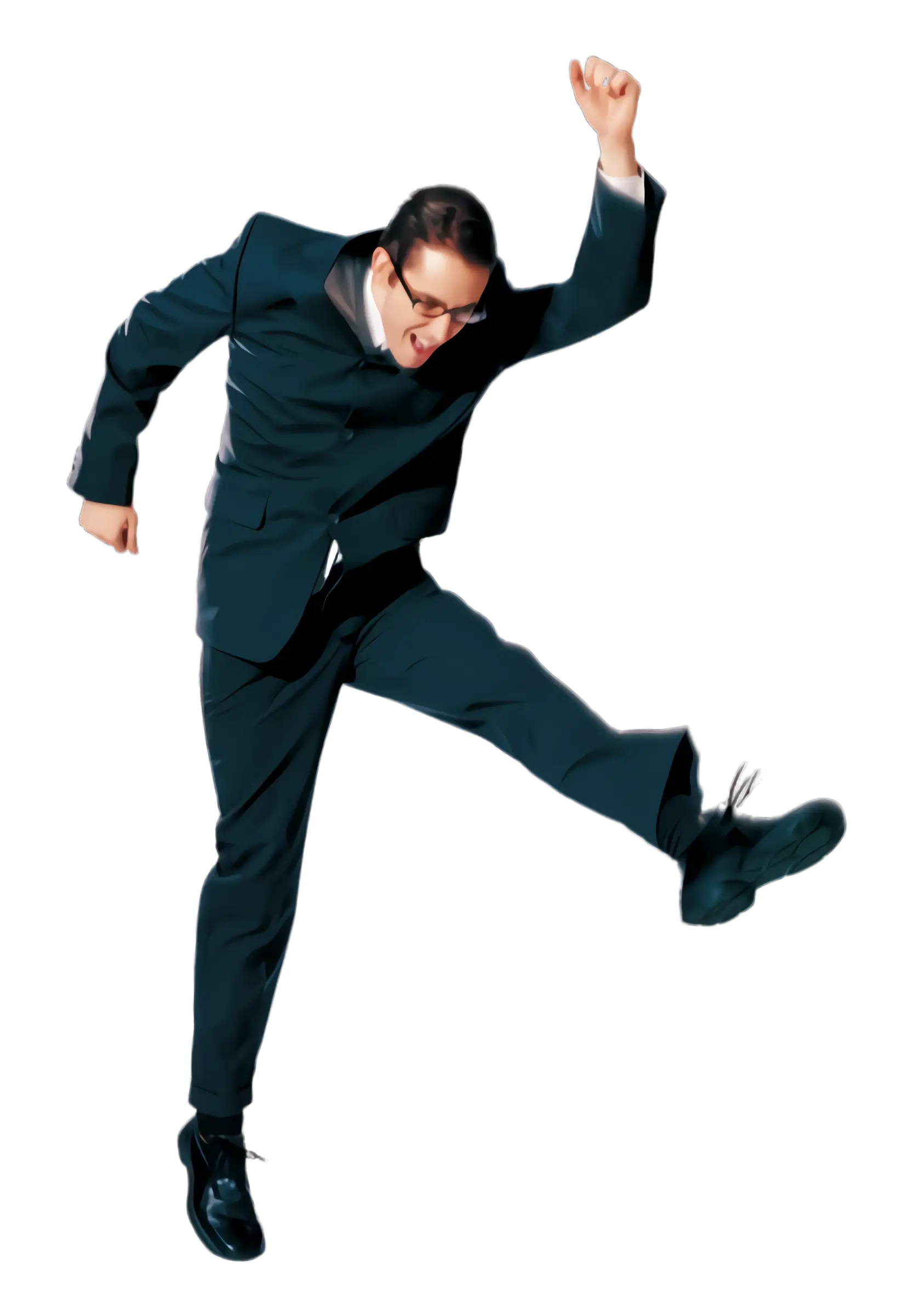 Businessman Jumping with Joy