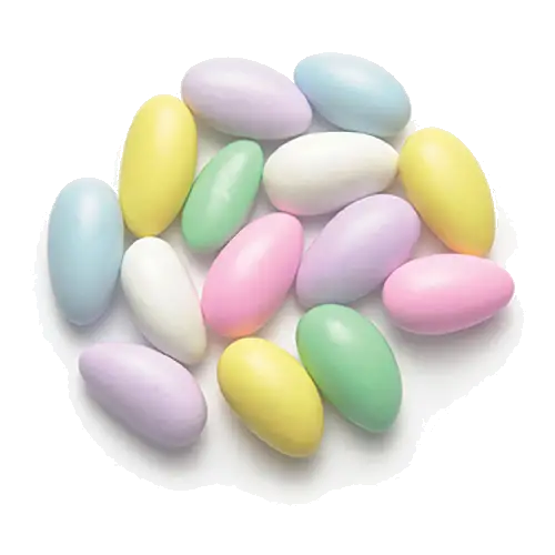 Colorful Sugar-Coated Almonds