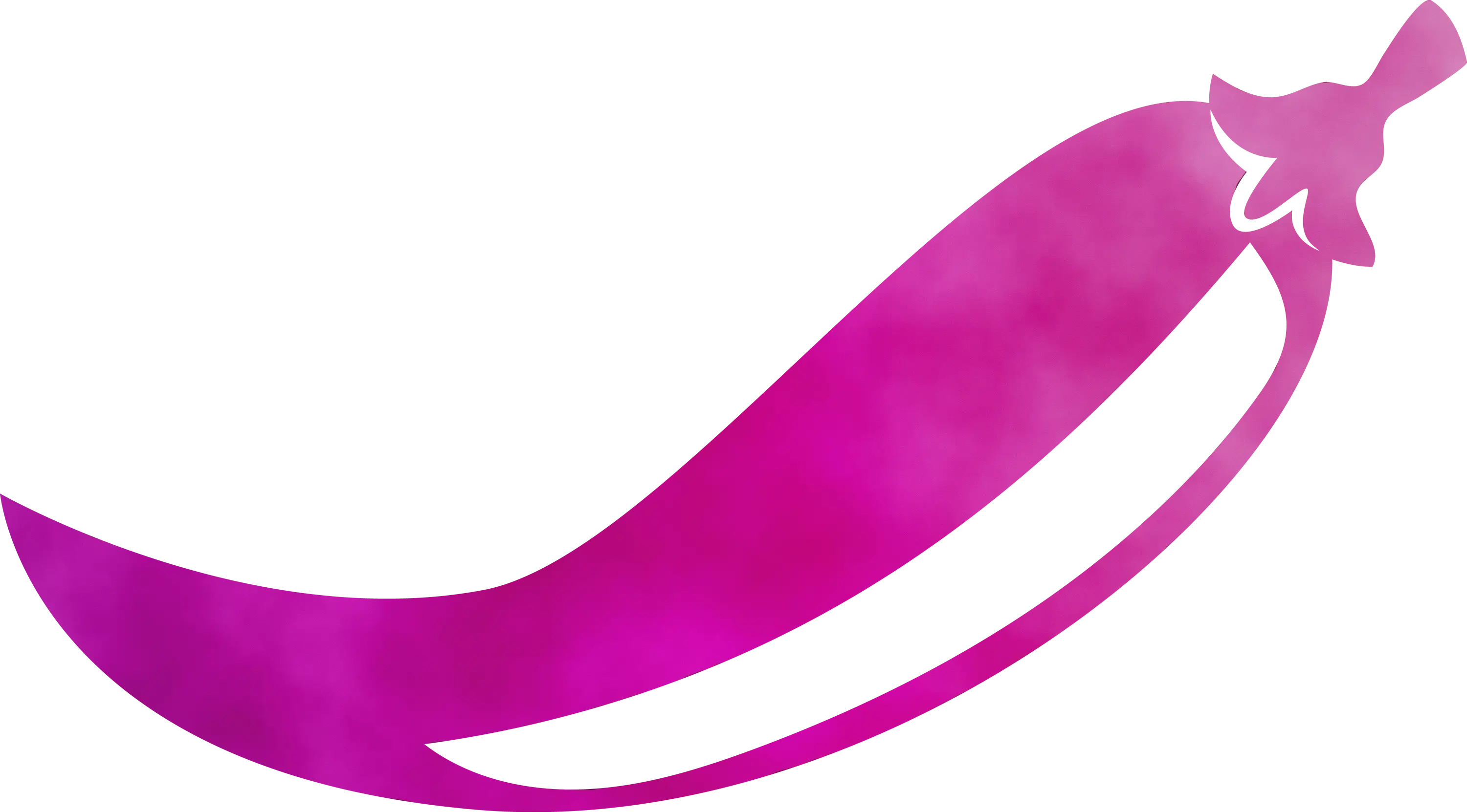 Vivid Purple Chili Pepper Illustration